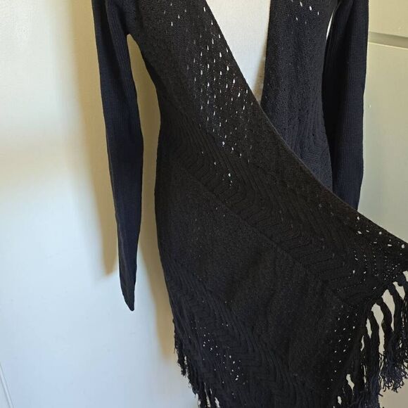 Muche et Muchette "Angel"Black long cardigan, NWT O/S - Picture 3 of 9